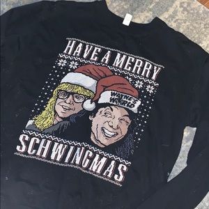 Wayne’s world Christmas crewneck